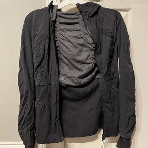 Black and grey Lululemon jacket